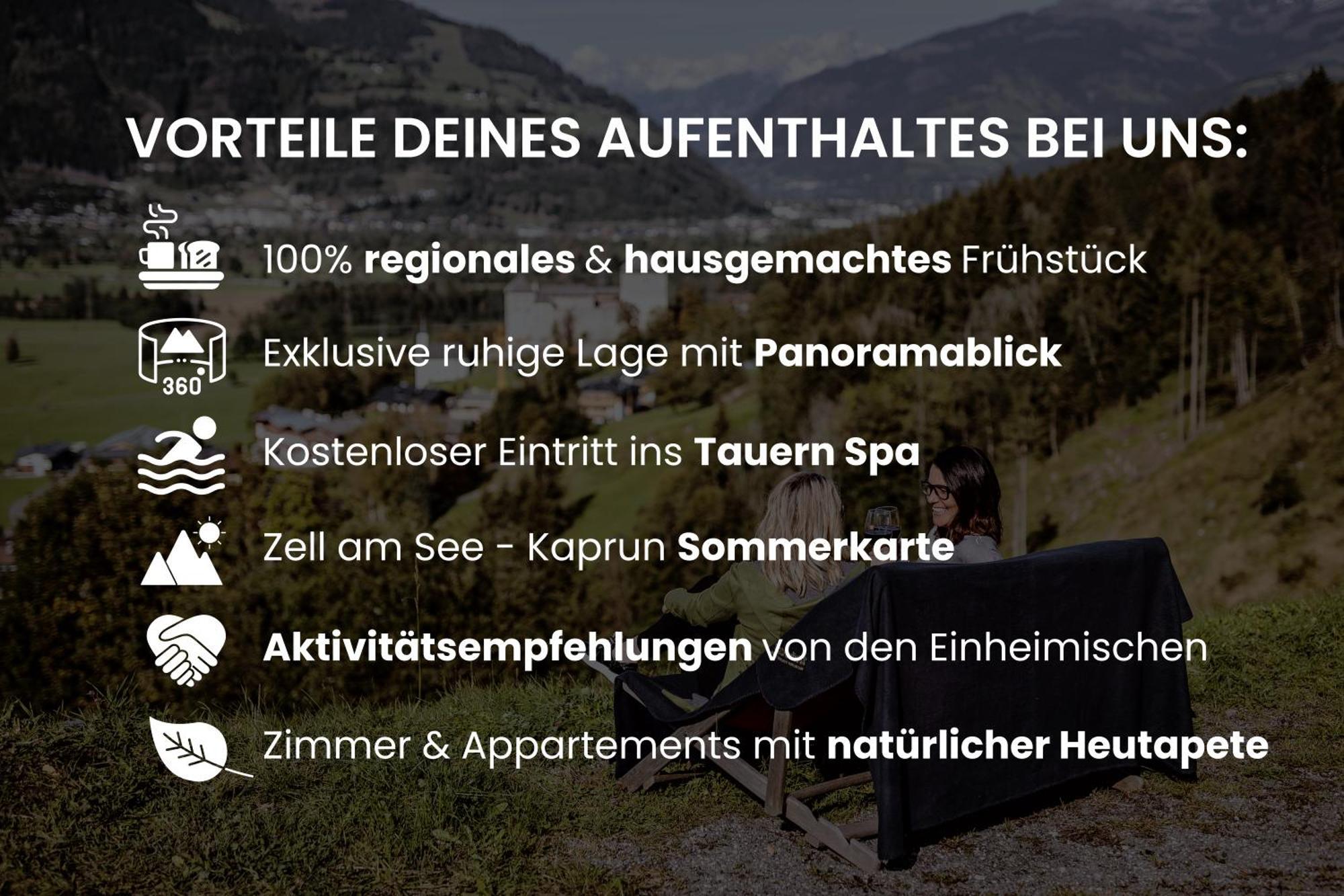 Panorama Hotel Guggenbichl - Inkl Sommerkarte, Einmaliger Eintritt Ins Tauern Spa & Bester Ausblick Ueber كابرون المظهر الخارجي الصورة